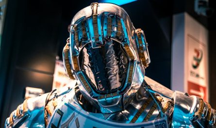 blue and black helmet on blue and white textile