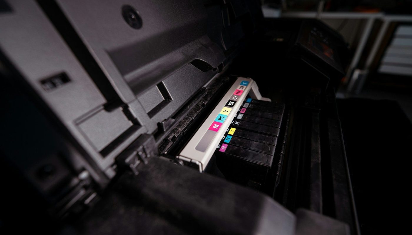 a printer that is sitting on a table