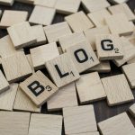 a pile of wooden blocks with the word blog spelled on them