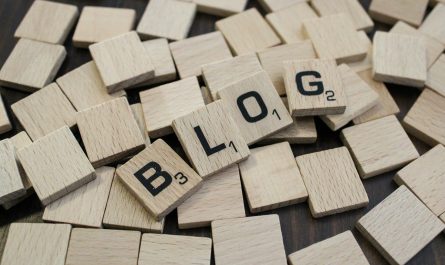 a pile of wooden blocks with the word blog spelled on them